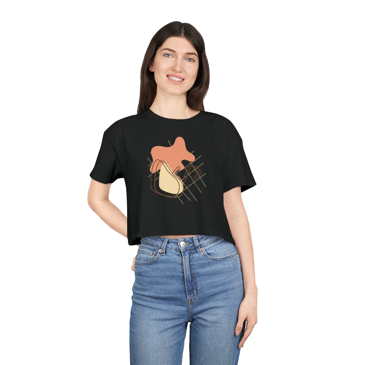 Abstraction Women's Crop Tee