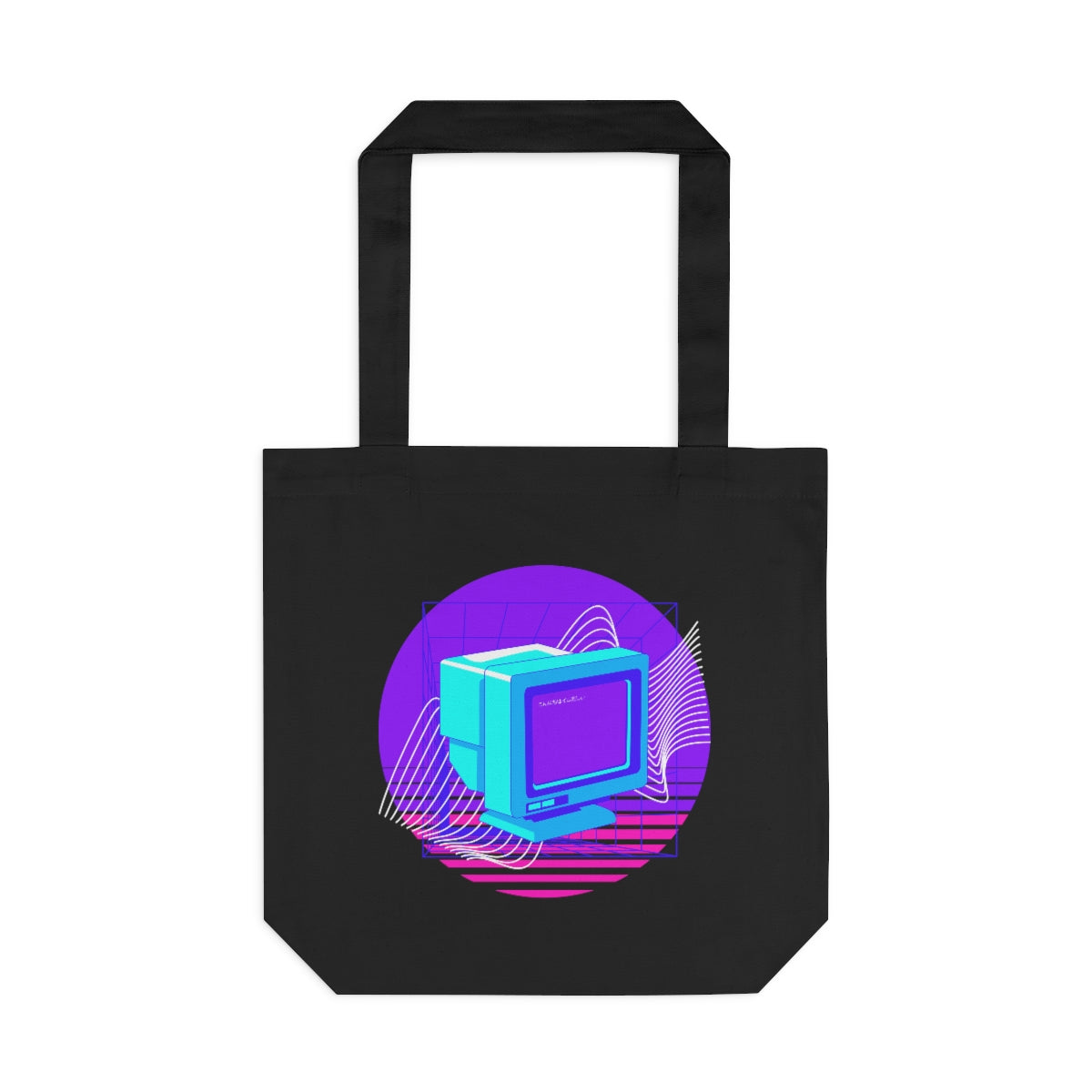 Vaporwave Cotton Tote Bag