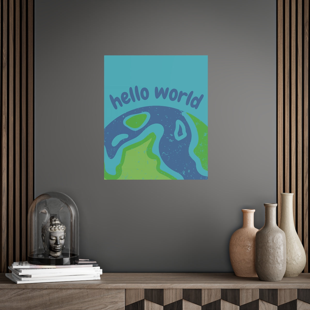 Hello World Unframed Poster