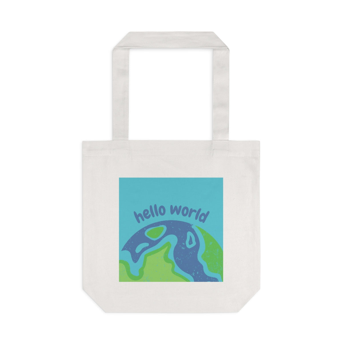 Hello World Cotton Tote Bag