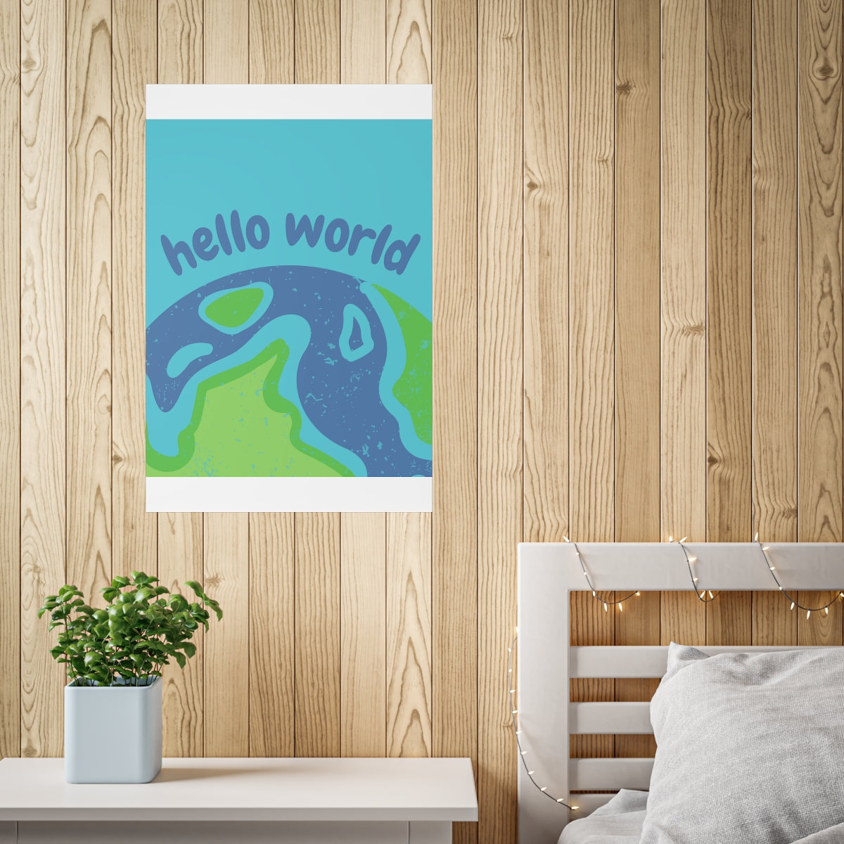 Hello World Unframed Poster