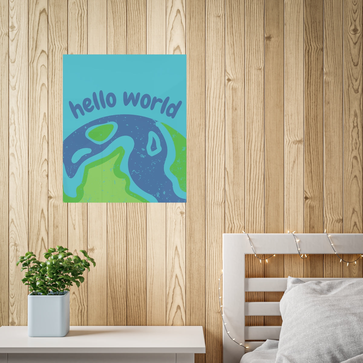 Hello World Unframed Poster