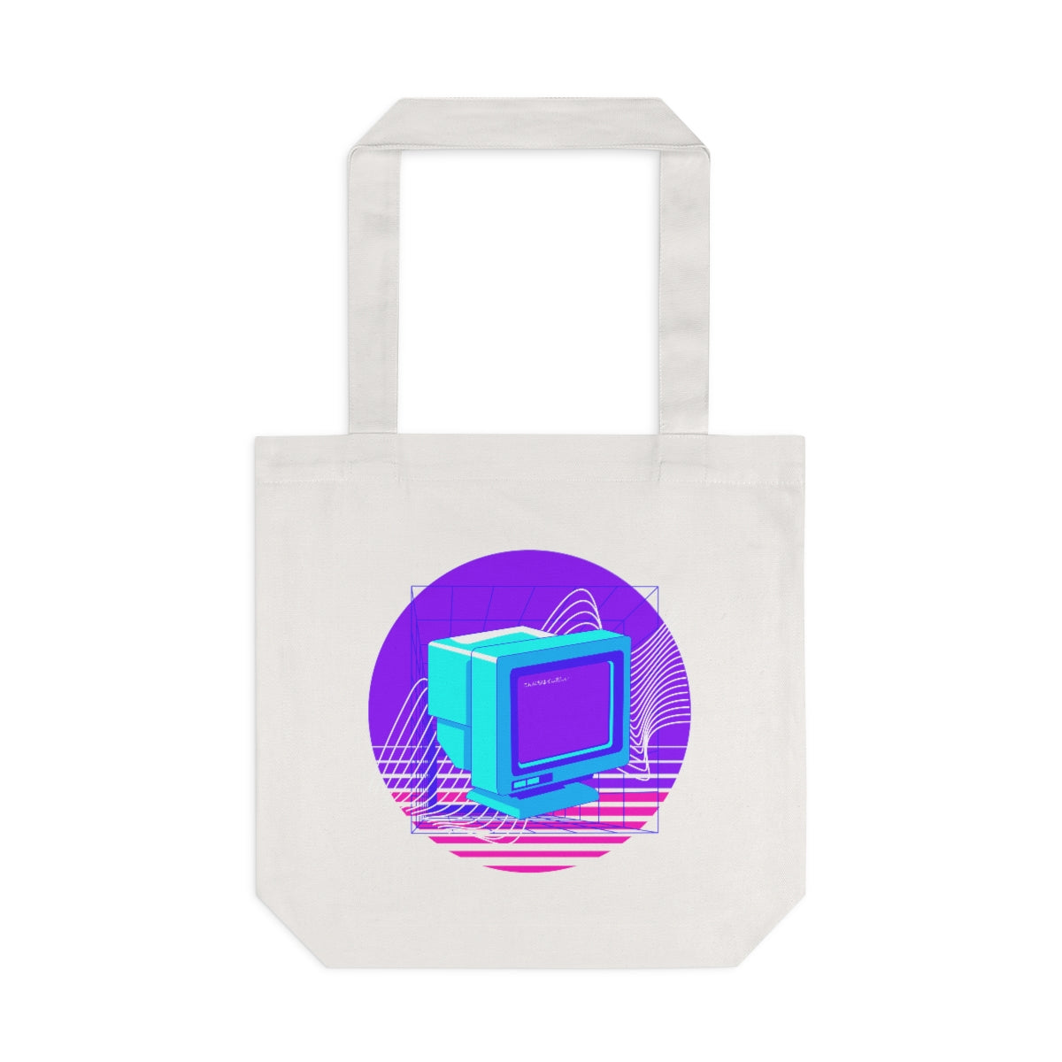 Vaporwave Cotton Tote Bag