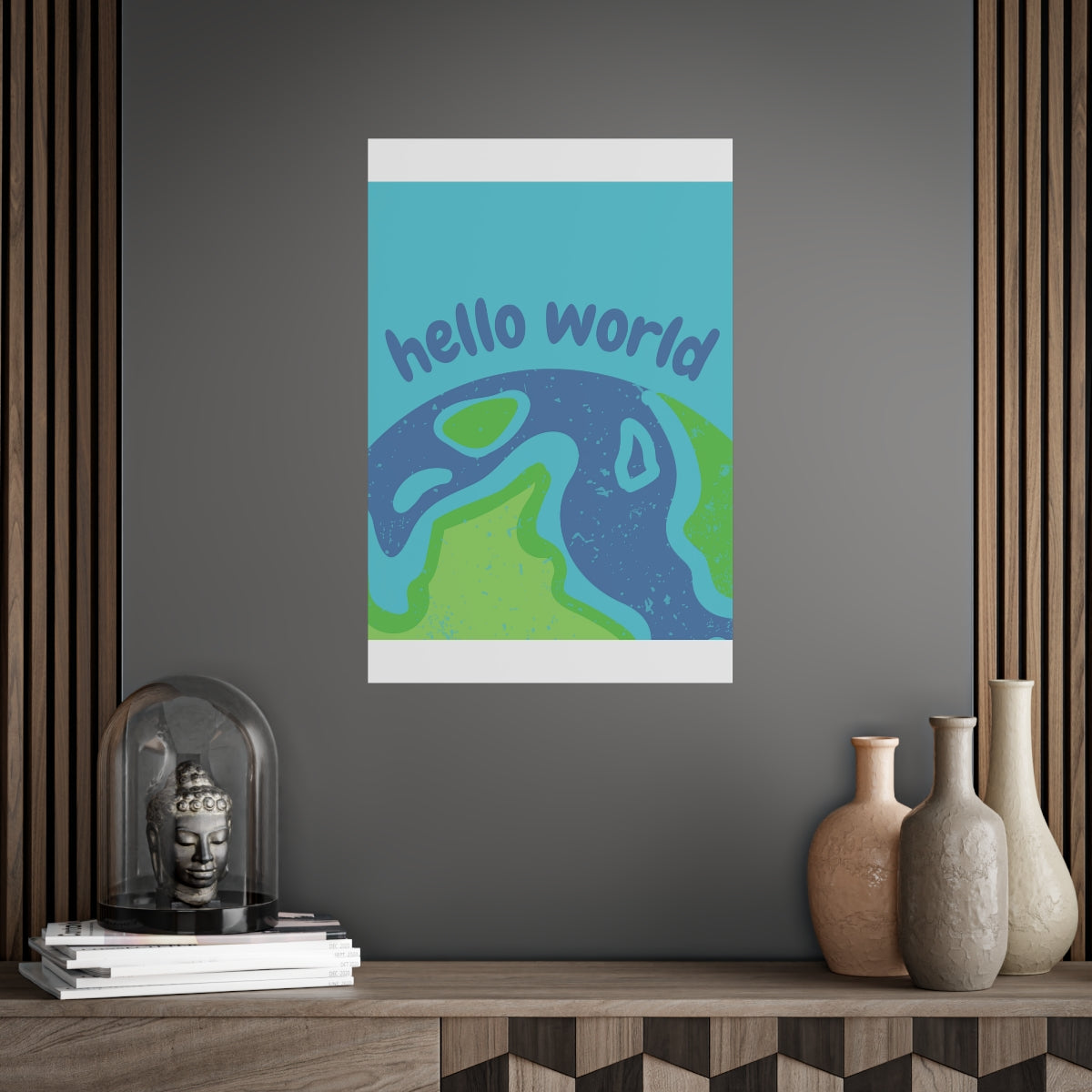 Hello World Unframed Poster