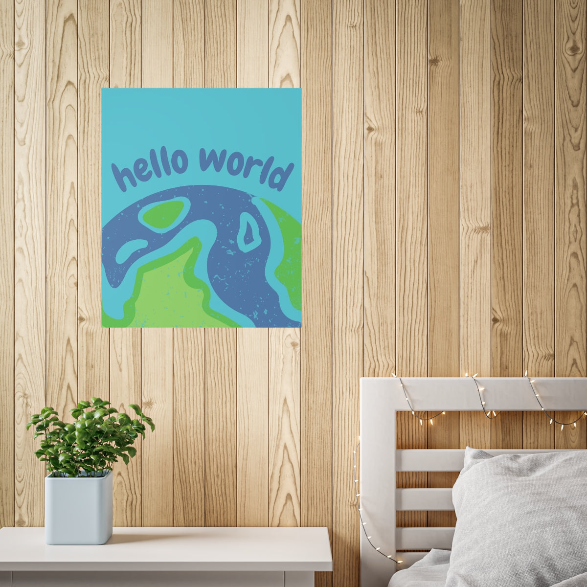 Hello World Unframed Poster