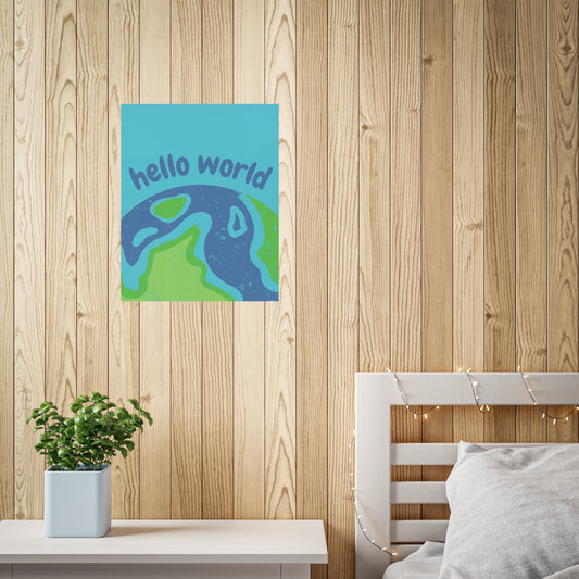 Hello World Unframed Poster