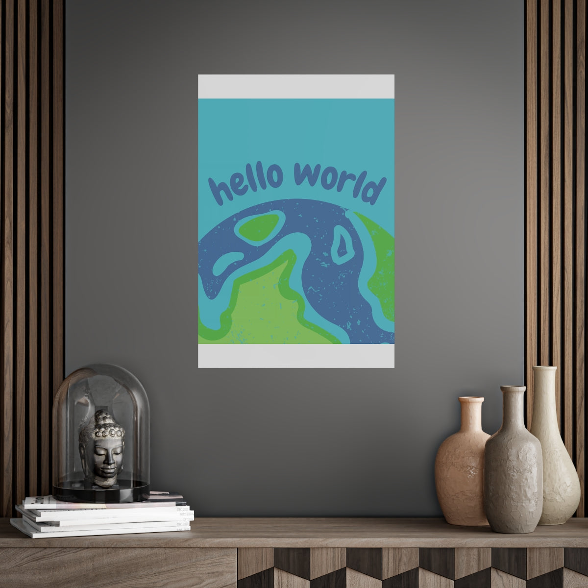 Hello World Unframed Poster